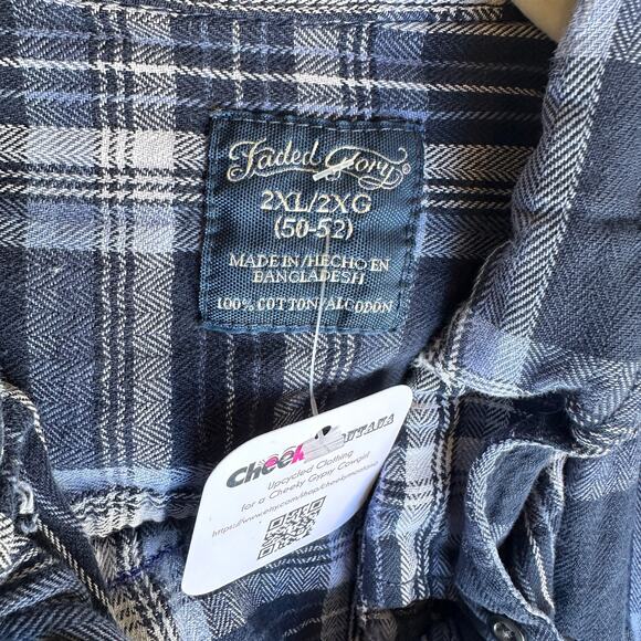 Evolution of a Baseball Player Plaid Flannel Shirt XXL Oversize Shacket Unique - Picture 6 of 6